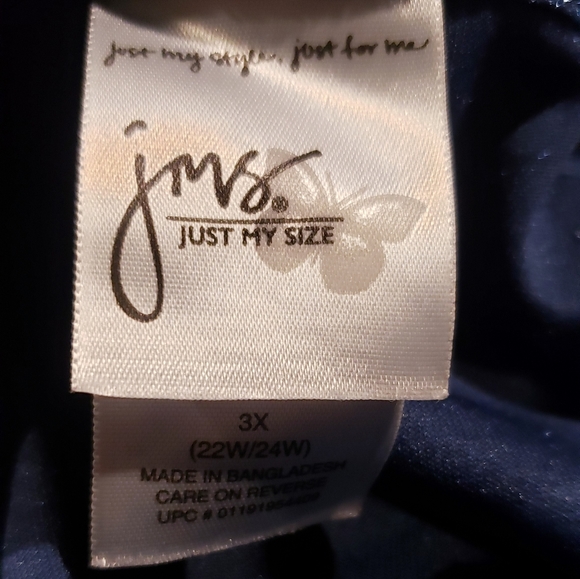 JMS (Just my size) Women's Button Down Velvet Shacket Size 3X - Picture 5 of 7